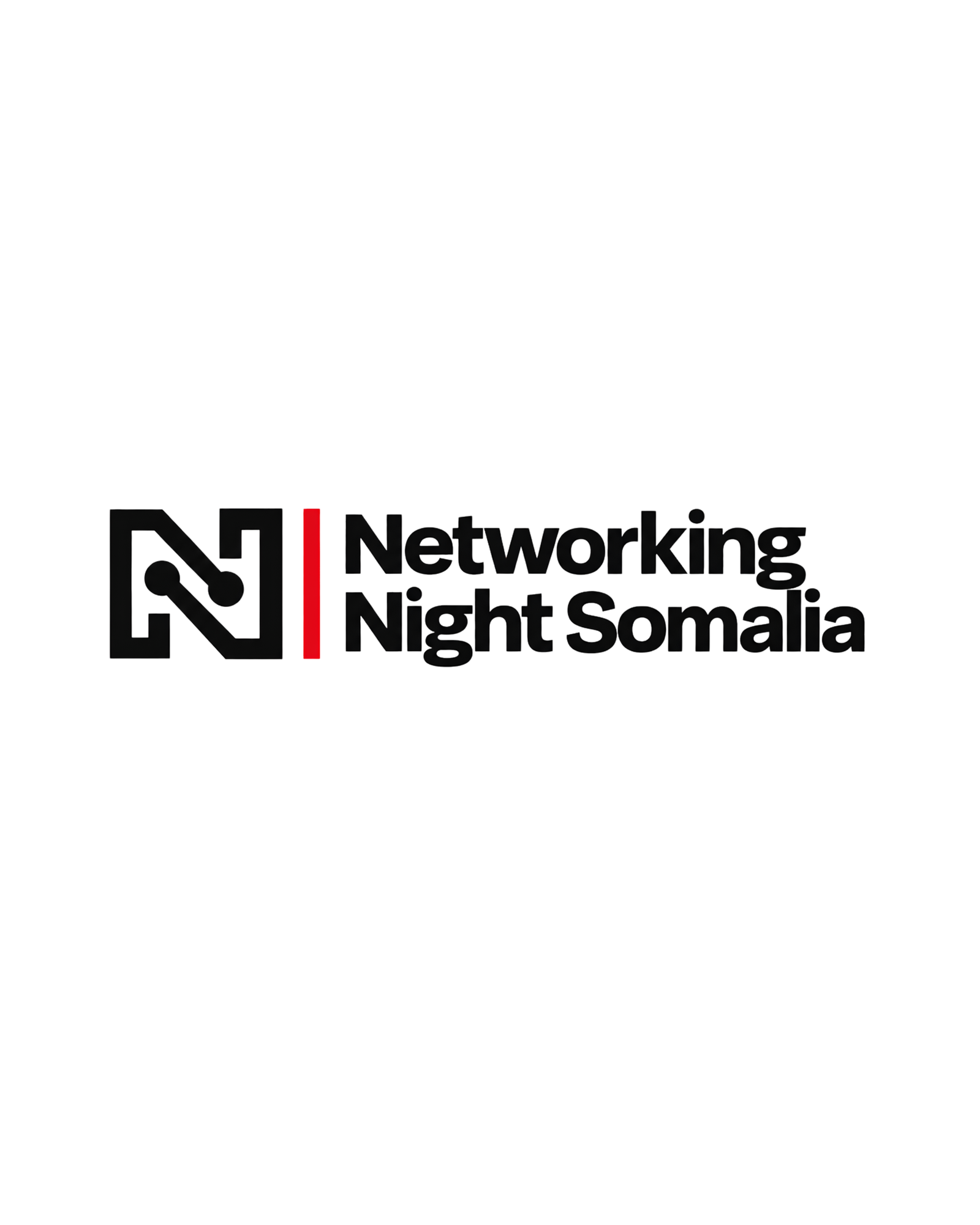 Networking Night Somalia black horizontal logo